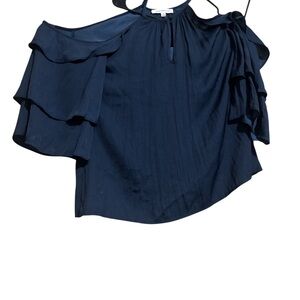 Dance & Marvel Navy Blue Halter Top